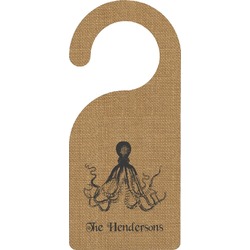 Octopus & Burlap Print Door Hanger (Personalized)