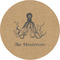 Octopus & Burlap Print 1" Multipurpose Round Labels - Single Sticker