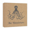 Octopus & Burlap Print 12x12 - Canvas Print - Angled View