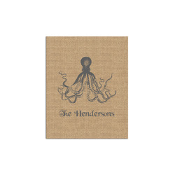 Octopus & Burlap Print Poster - Multiple Sizes (Personalized)
