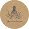 Octopus & Burlap Print 2" Multipurpose Round Labels - Single Sticker