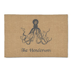 Octopus & Burlap Print 2' x 3' Indoor Area Rug (Personalized)