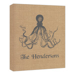 Octopus & Burlap Print Canvas Print - 20x24 (Personalized)