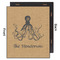 Octopus & Burlap Print 20x24 Wood Print - Front & Back View