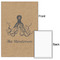 Octopus & Burlap Print 20x30 - Matte Poster - Front & Back