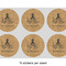 Octopus & Burlap Print 3" Multipurpose Round Labels - Sheet