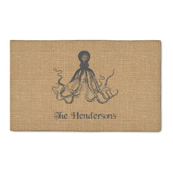 Octopus & Burlap Print 3' x 5' Indoor Area Rug (Personalized)