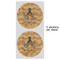 Octopus & Burlap Print 5" Multipurpose Round Label - Sheet