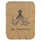 Octopus & Burlap Print Baby Swaddling Blanket (Personalized)