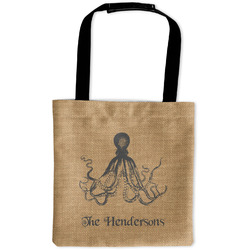 Octopus & Burlap Print Auto Back Seat Organizer Bag (Personalized)