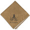 Octopus & Burlap Print Cloth Napkins - Personalized Dinner (Folded Four Corners)