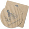 Octopus & Burlap Print Coasters Rubber Back - Main