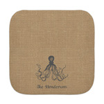 Octopus & Burlap Print Face Towel (Personalized)