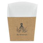 Octopus & Burlap Print French Fry Favor Boxes (Personalized)