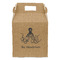 Octopus & Burlap Print Gable Favor Box - Front