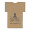 Octopus & Burlap Print Jersey Bottle Cooler - BACK (flat)