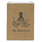 Octopus & Burlap Print Jewelry Gift Bag - Gloss - Front
