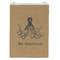 Octopus & Burlap Print Jewelry Gift Bag - Matte - Front