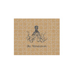 Octopus & Burlap Print 110 pc Jigsaw Puzzle (Personalized)