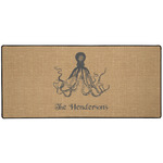 Octopus & Burlap Print 3XL Gaming Mouse Pad - 35" x 16" (Personalized)