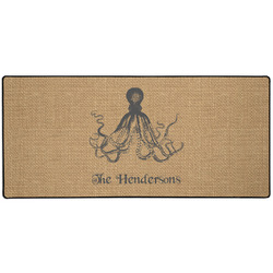 Octopus & Burlap Print 3XL Gaming Mouse Pad - 35" x 16" (Personalized)