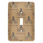 Octopus & Burlap Print Light Switch Cover (Personalized)