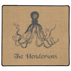 Octopus & Burlap Print XL Gaming Mouse Pad - 18" x 16" (Personalized)