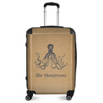 Octopus & Burlap Print Suitcase - 24" Medium - Checked (Personalized)