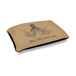 Octopus & Burlap Print Outdoor Dog Bed - Medium (Personalized)