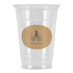 Octopus & Burlap Print Party Cups - 16oz (Personalized)