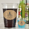 Octopus & Burlap Print Plastic Shot Glasses - In Context