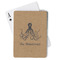 Octopus & Burlap Print Playing Cards - Front View