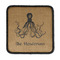 Octopus & Burlap Print Square Patch