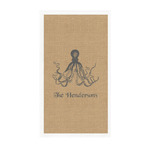 Octopus & Burlap Print Guest Paper Towels - Full Color - Standard (Personalized)