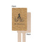 Octopus & Burlap Print Wooden 6.25" Stir Stick - Rectangular - Single - Front & Back