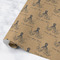 Octopus & Burlap Print Wrapping Paper Roll - Matte - Medium - Main