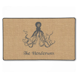 Octopus & Burlap Print XXL Gaming Mouse Pad - 24" x 14" (Personalized)