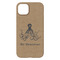 Octopus & Burlap Print iPhone 14 Plus Case - Back