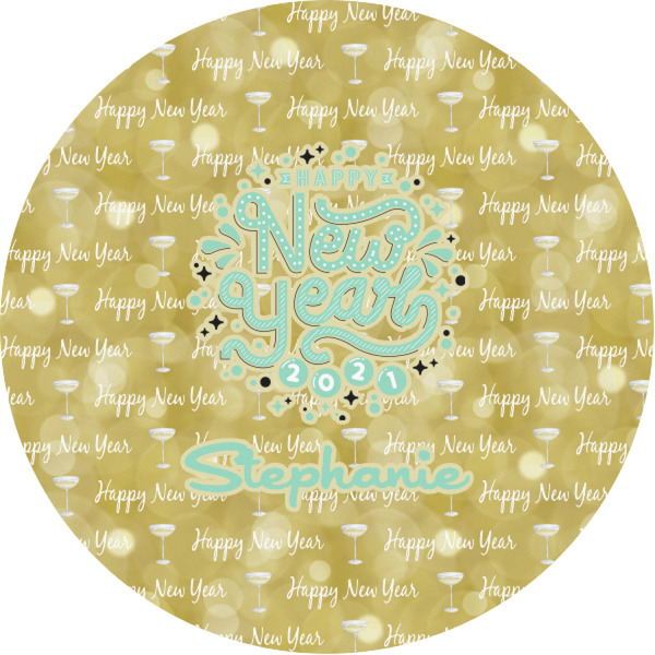 Custom Happy New Year Multipurpose Round Labels - 1"