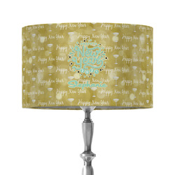 Happy New Year 12" Drum Lamp Shade - Fabric (Personalized)