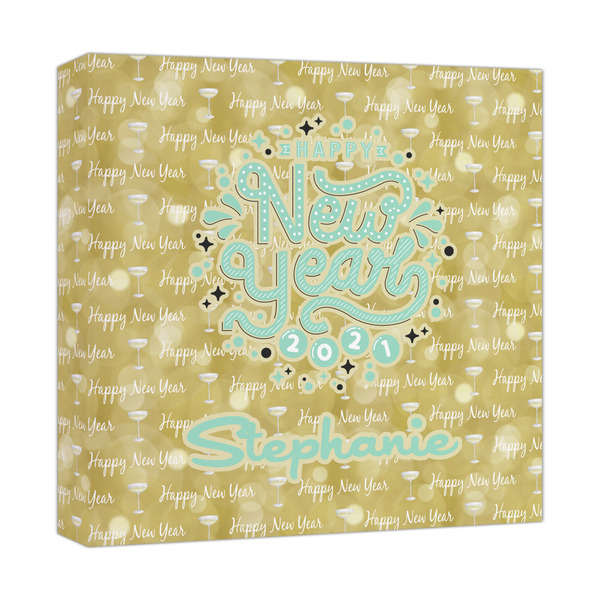 Custom Happy New Year Canvas Print - 12x12 (Personalized)