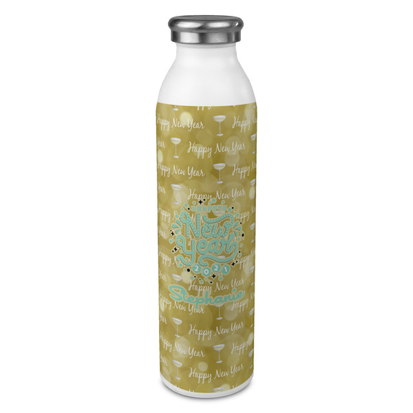 Custom Happy New Year 20oz Stainless Steel Water Bottle - Full Print (Personalized)