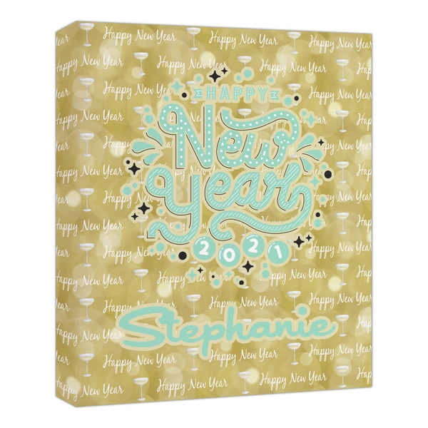 Custom Happy New Year Canvas Print - 20x24 (Personalized)