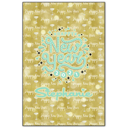 Happy New Year Wood Print - 20x30 (Personalized)