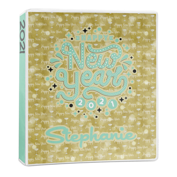 Custom Happy New Year 3-Ring Binder - 1 inch (Personalized)