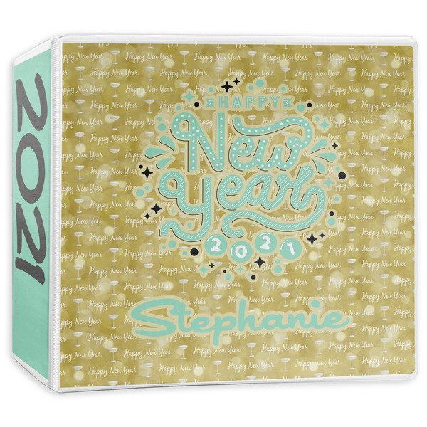 Custom Happy New Year 3-Ring Binder - 3 inch (Personalized)