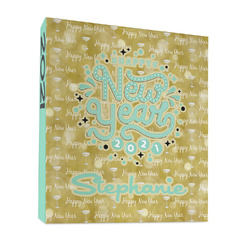 Happy New Year 3 Ring Binder - Full Wrap - 1" (Personalized)