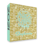 Happy New Year 3 Ring Binder - Full Wrap - 2" (Personalized)