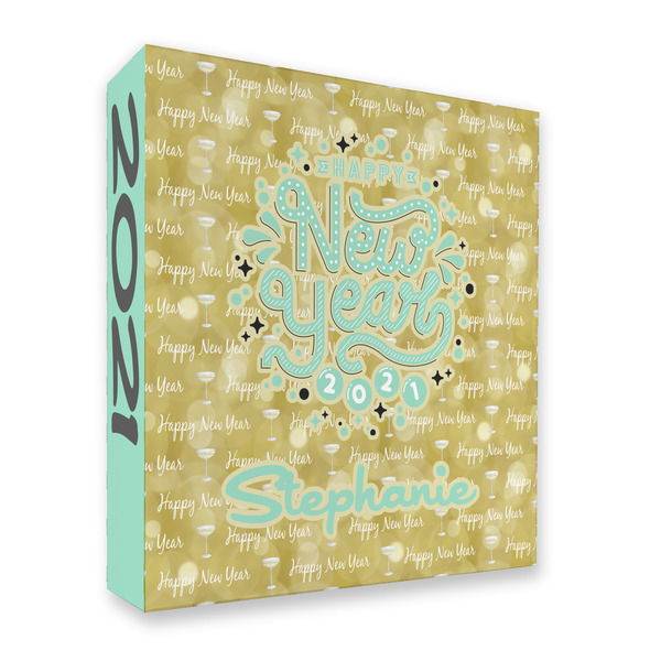 Custom Happy New Year 3 Ring Binder - Full Wrap - 2" (Personalized)