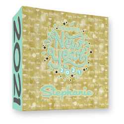 Happy New Year 3 Ring Binder - Full Wrap - 3" (Personalized)